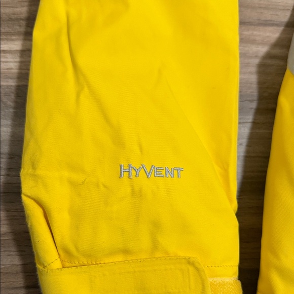 The North Face Hooded Jacket Women M HyVent 2.5L Yellow Outdoor Rain Windbreaker - Picture 10 of 10